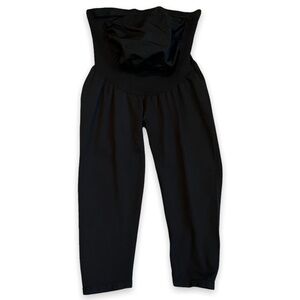 Belly Bandit Bump Support Maternity Cropped Leggings, Black Large